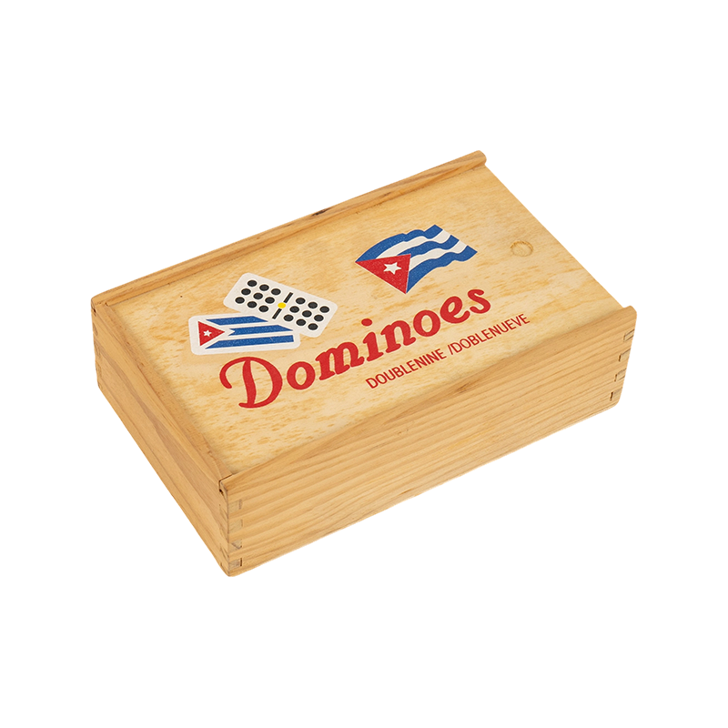 Tradisyonal na Cuban Double Nine Wooden Box Dominoes