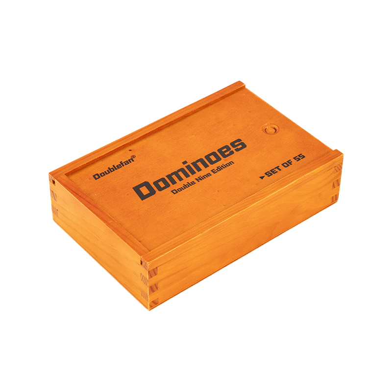 Tradisyonal na Cuban Double Nine Wooden Box Dominoes