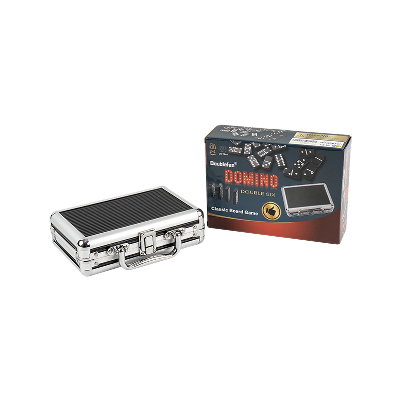 Portable dobleng anim na domino sa kahon ng aluminyo