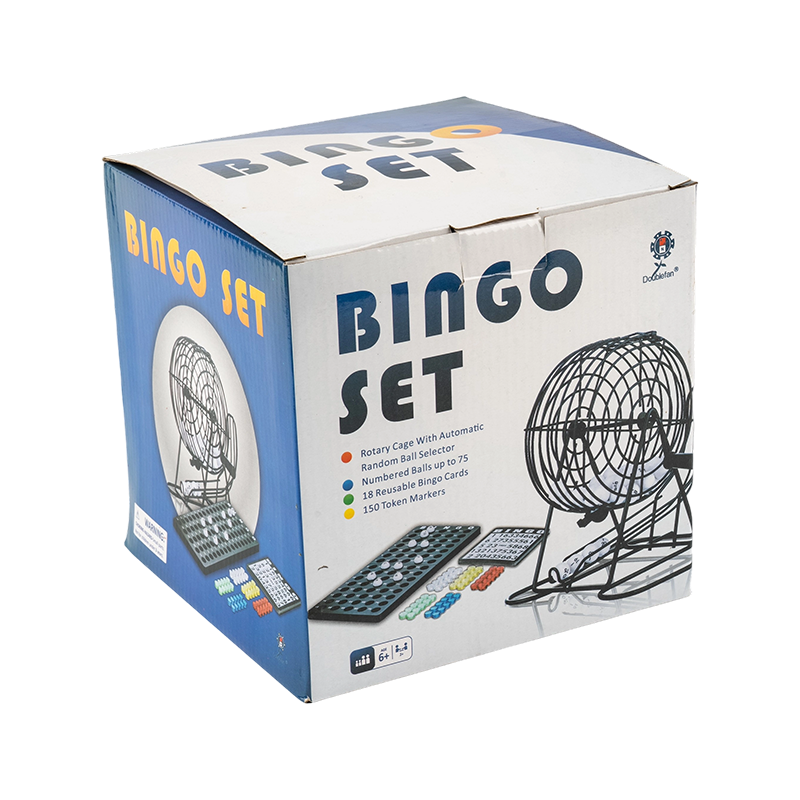 Portable Deluxe White Bingo Ball Set