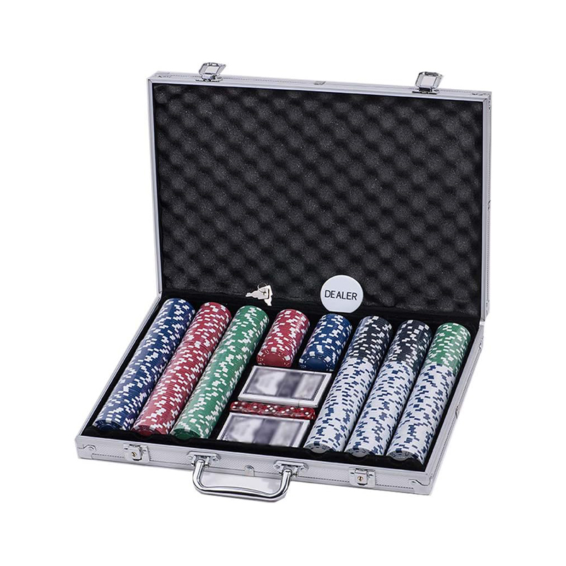 500psc Malakas na Tungkulin ng Clay Poker Chips Itakda sa Aluminum Box