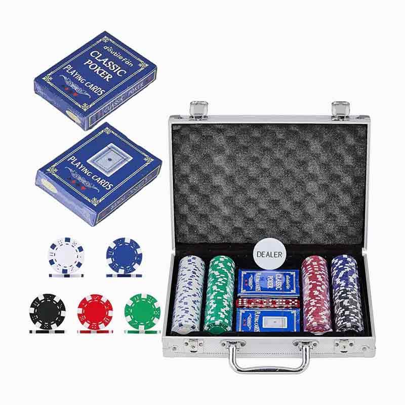 200-piraso aluminyo box poker chip set