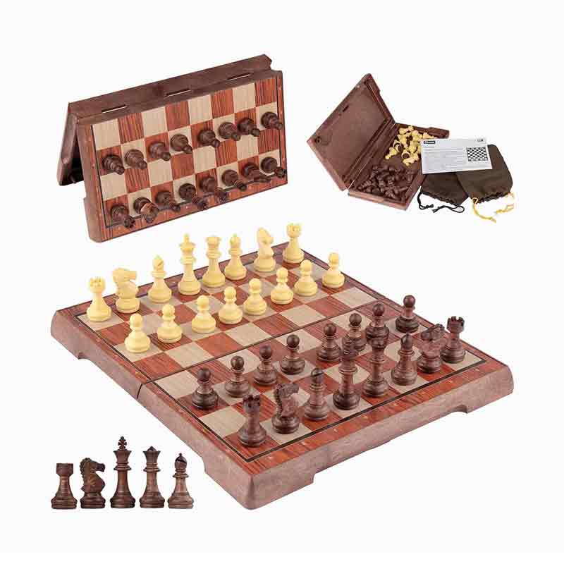 Na -upgrade na imitasyon ng kahoy na butil ng plastik na plastik na chess